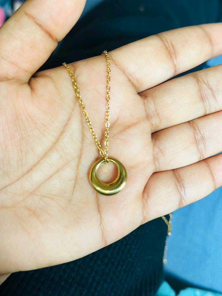 Gold Plated Stainless Steel Anti Tarnish round The