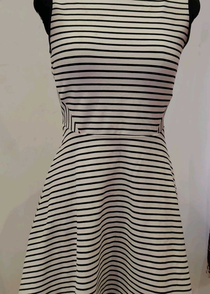 Striped Fit &amp; Flare Dress