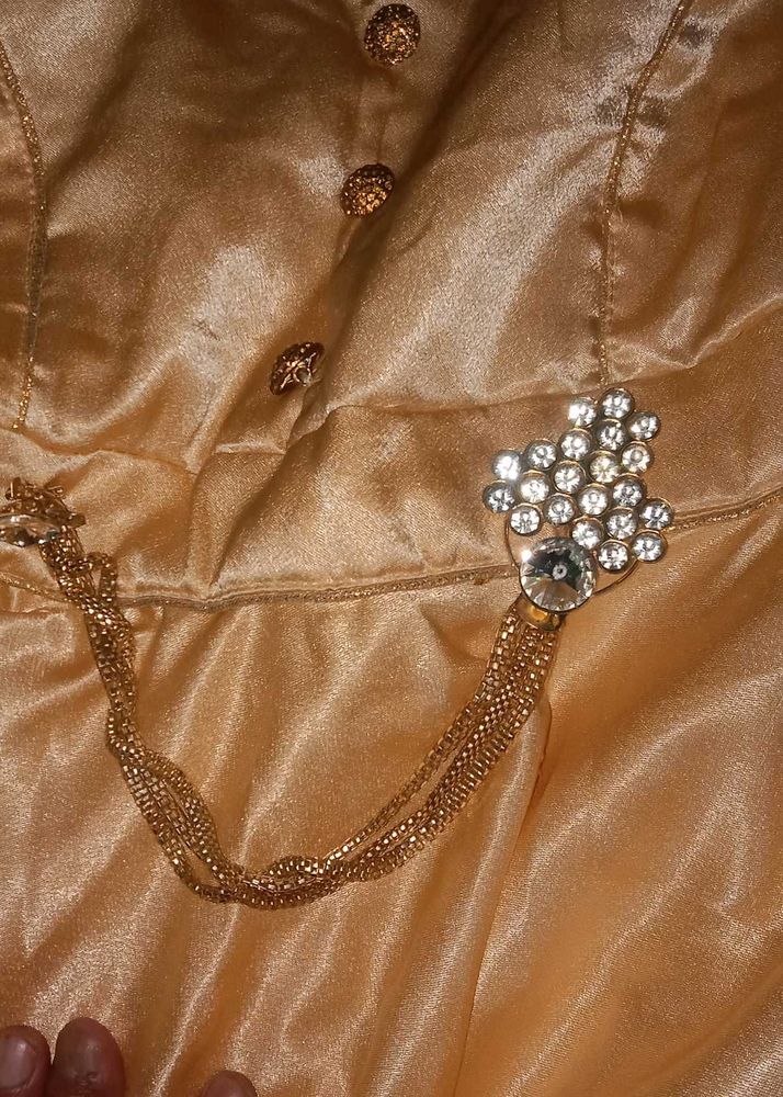 Elegant Gold Evening Dress