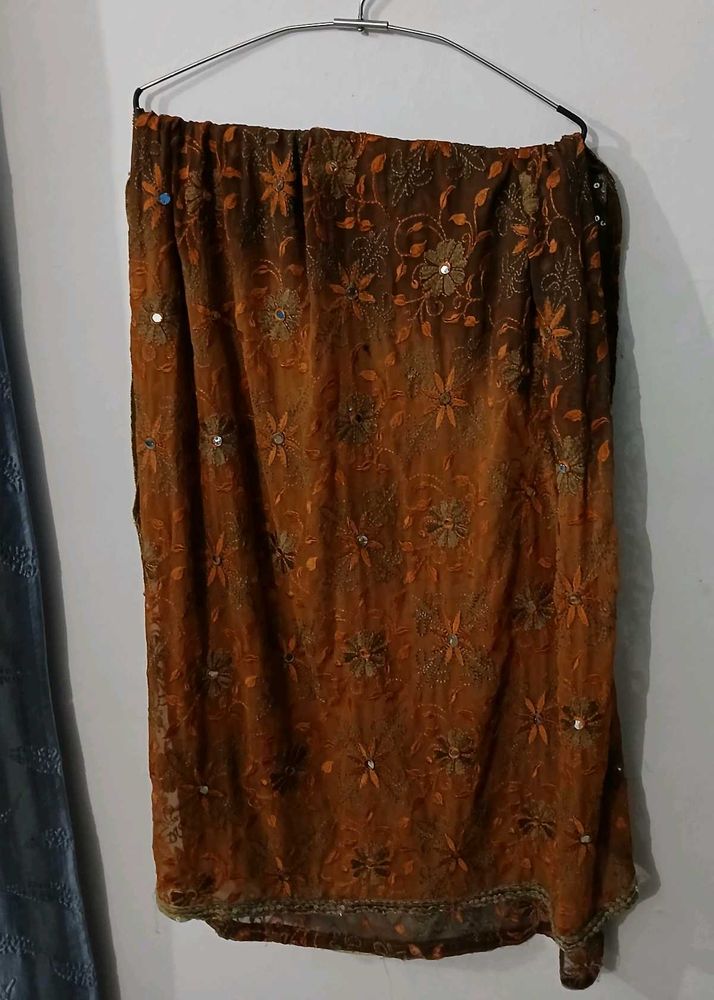 Two shaded Embroidered Ethnic Dupatta