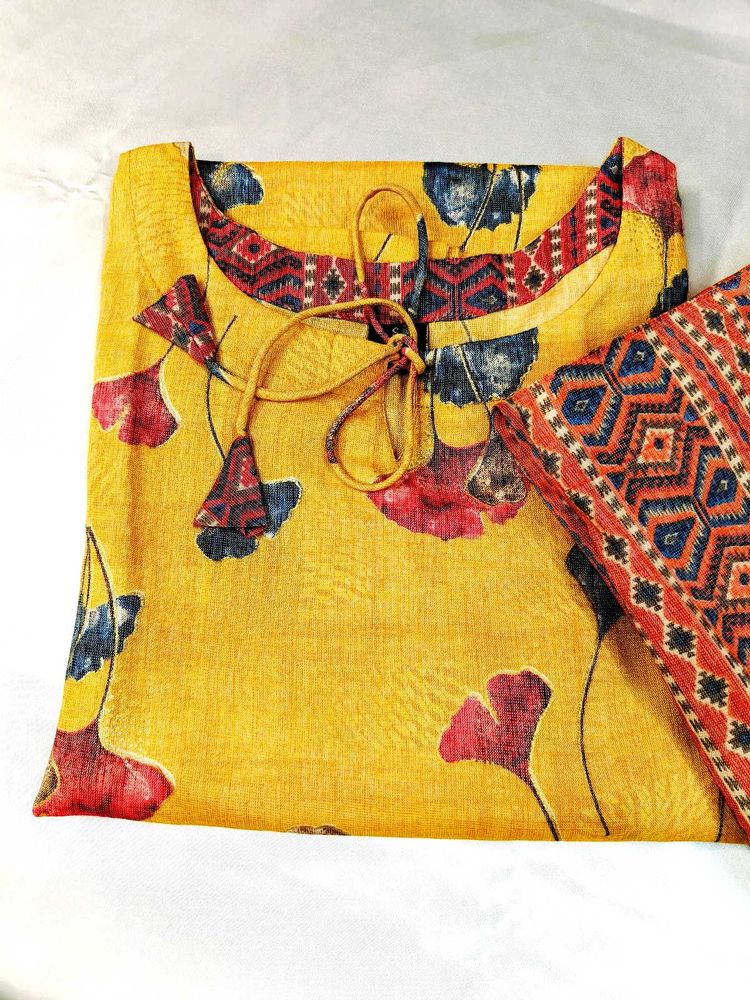 Floral Print Kurta Set