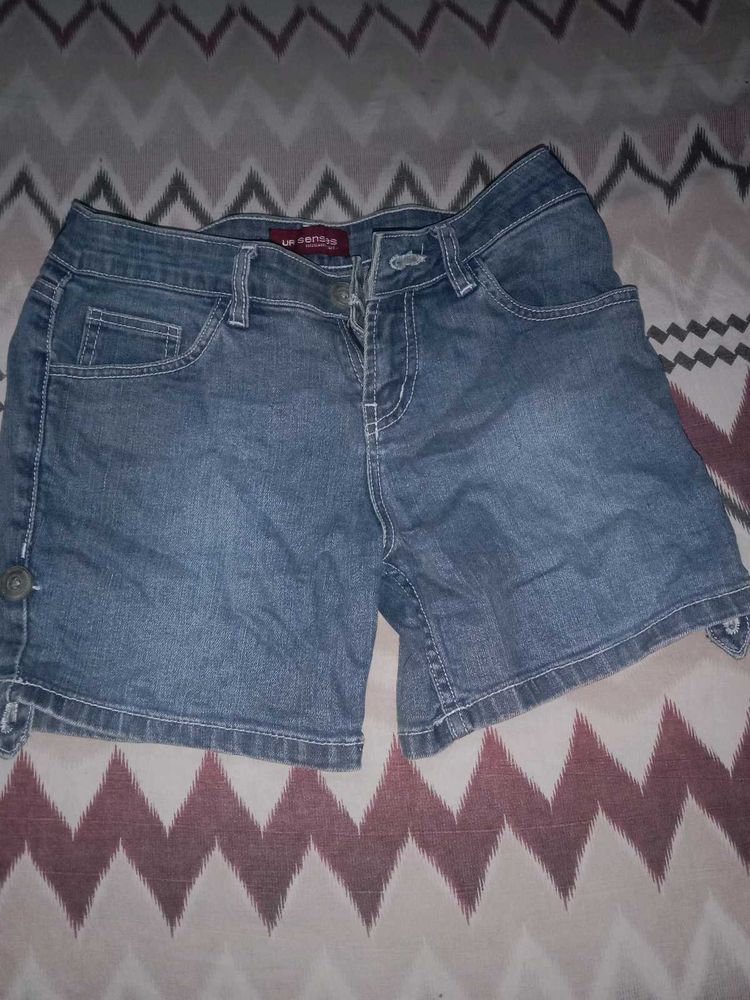Denim shorts