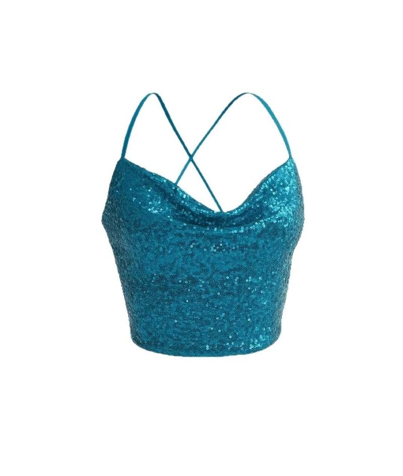 Sequin Y2K backless top ✨
