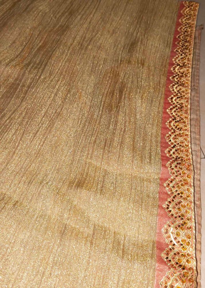 Golden Festive Saree