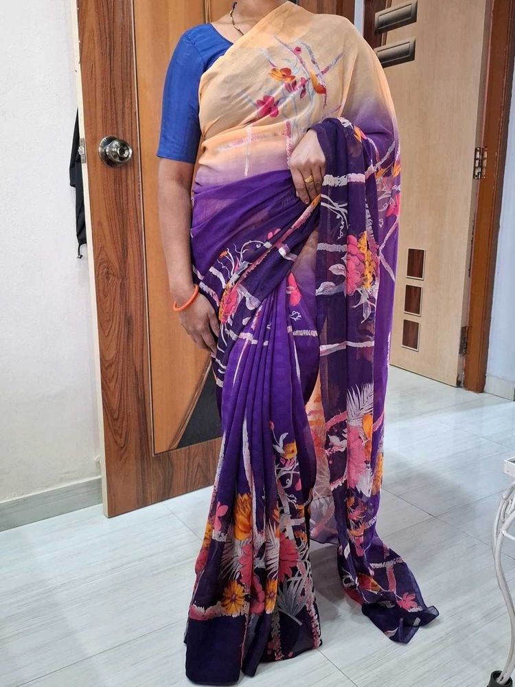 Purple Saree