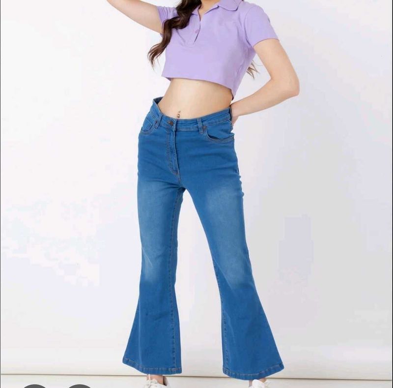 Flared Denim Jeans