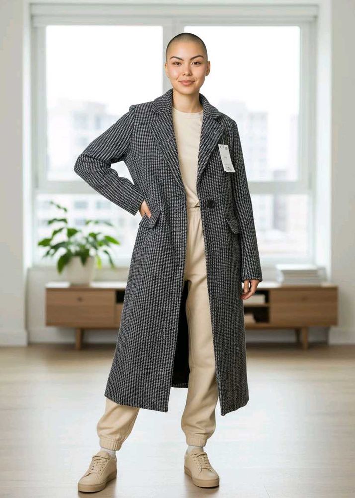 Striped Trench Coat