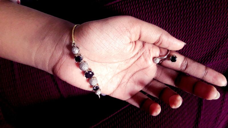 Beautiful Alloy Bracelet And Ring