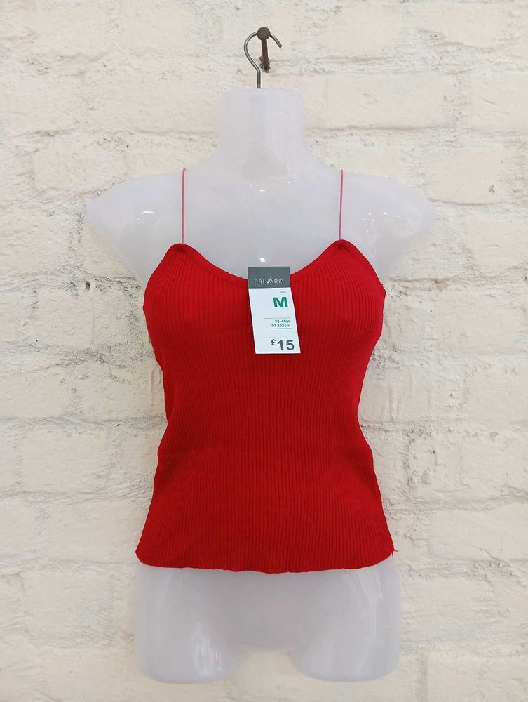 Blood Red Strapy Top