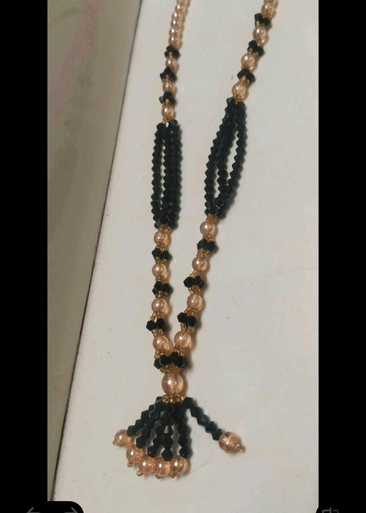 Beaded Necklace and mangalsutra combo