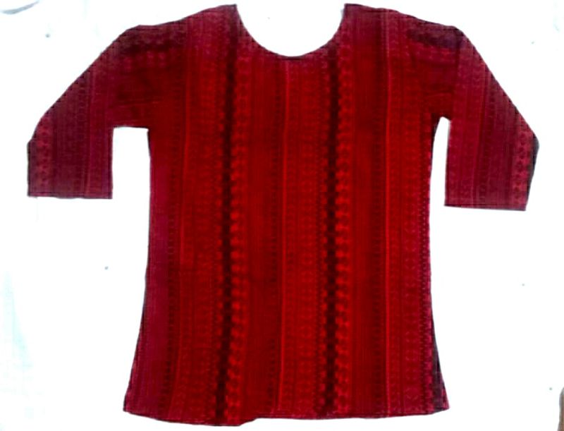 Red printed top small size
