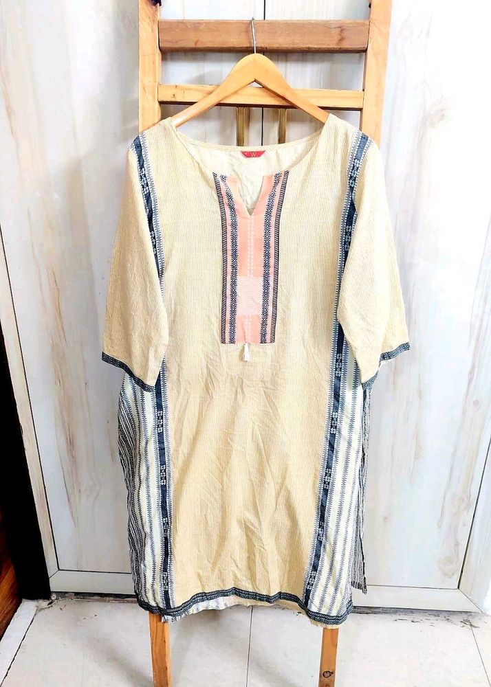 Branded Ethnic Striped Kurta Size-46