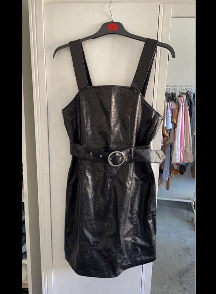 USA Primark Brand Faux Leather Dress Womens❤️