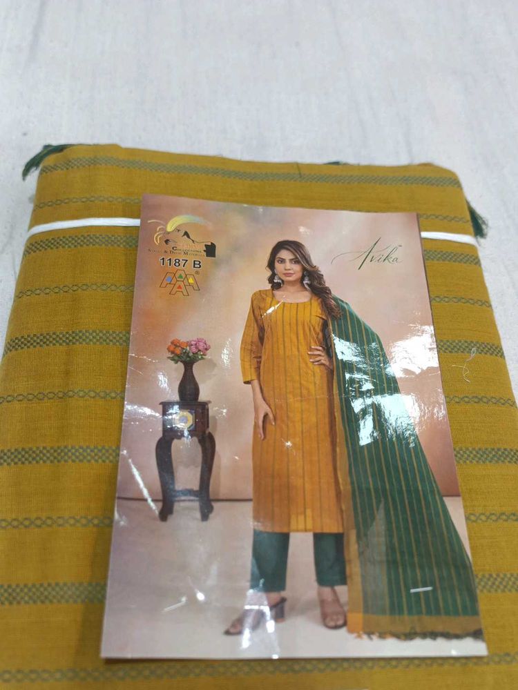Mustard Salwar Suit Material