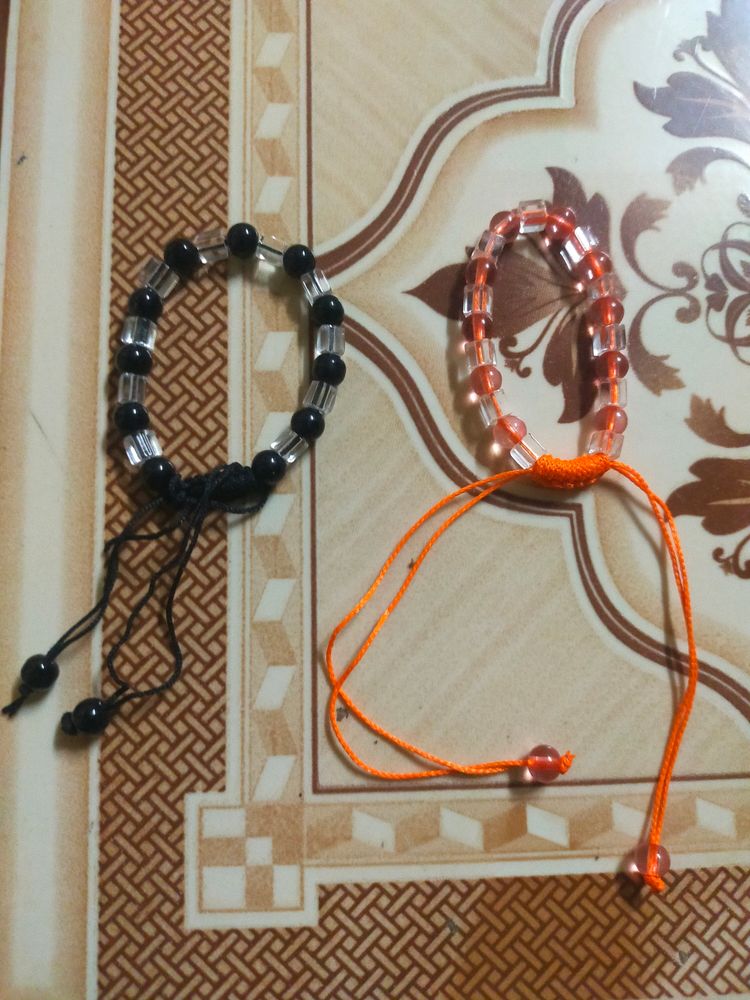 Black And Orange Bracelets