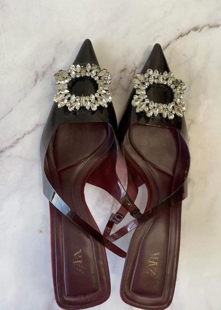 Zara (Authentic) Cherry Red Heels