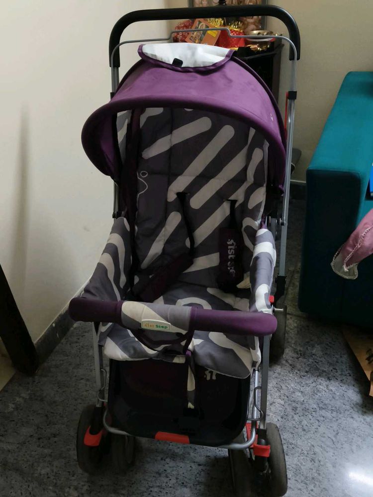Purple &amp; Gray Baby Stroller