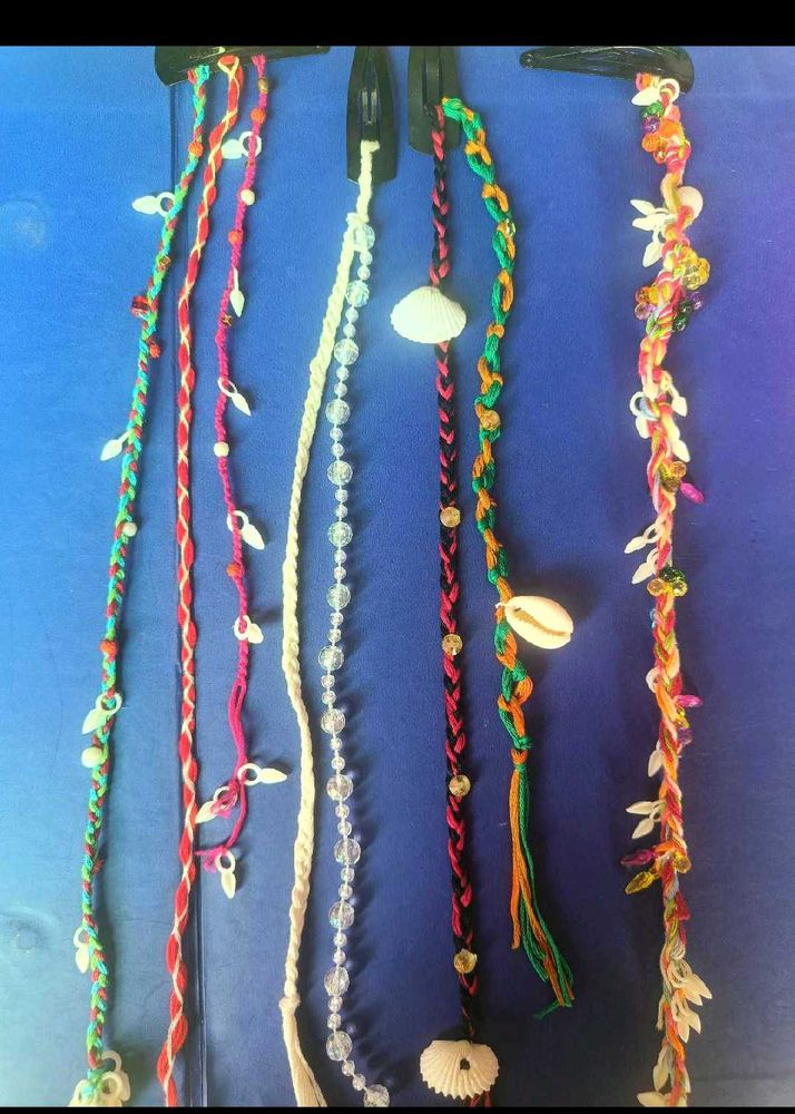 Boho braided hair clip combo