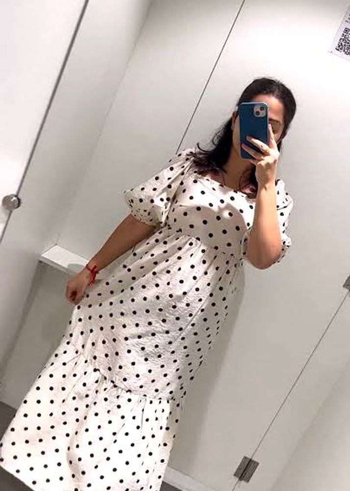 Polka Dot Maxi Dress (Zudio Brand)