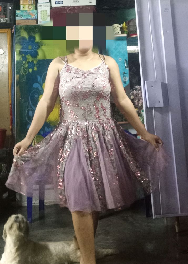 barbie doll sequience midi dress😍