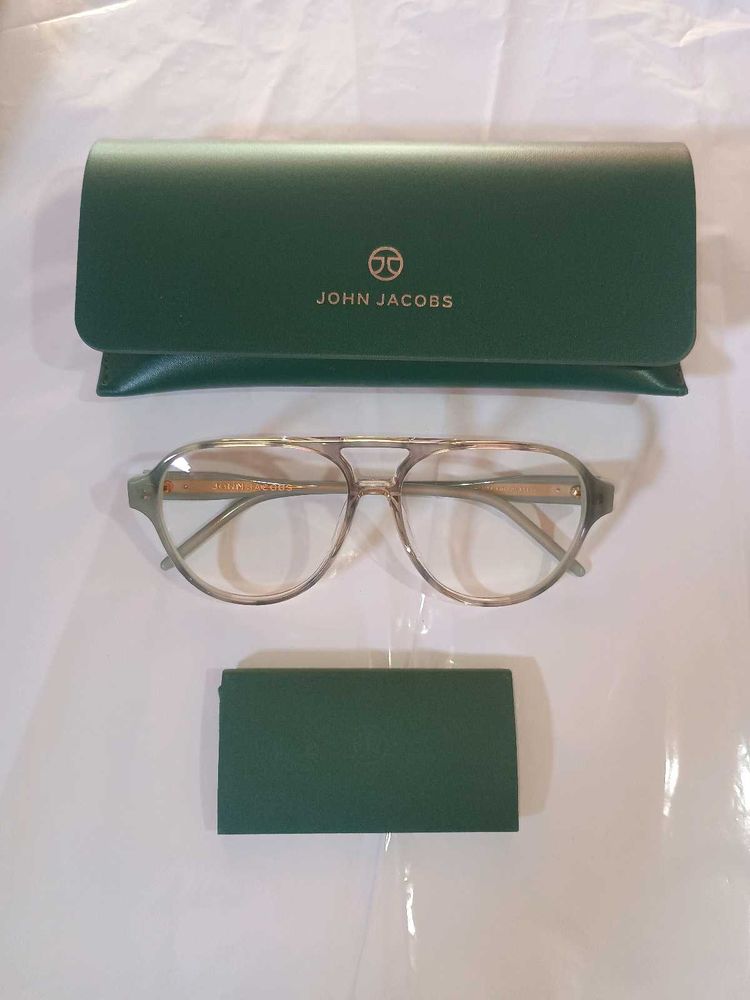 John Jacobs Eyeglasses Zero Power Blue Light Block
