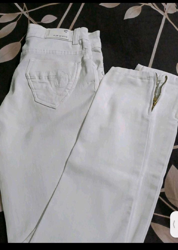 White AIRWAYS denim Jeans