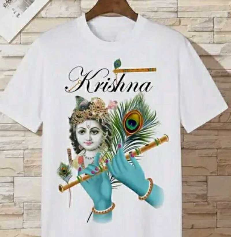 Krishna Ji Printed T Shirt For Boys &amp; Girls