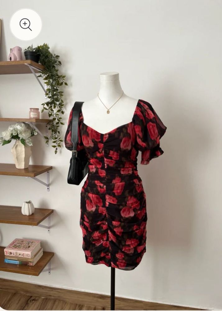 Reclaimed Vintage Floral Ruched Dress