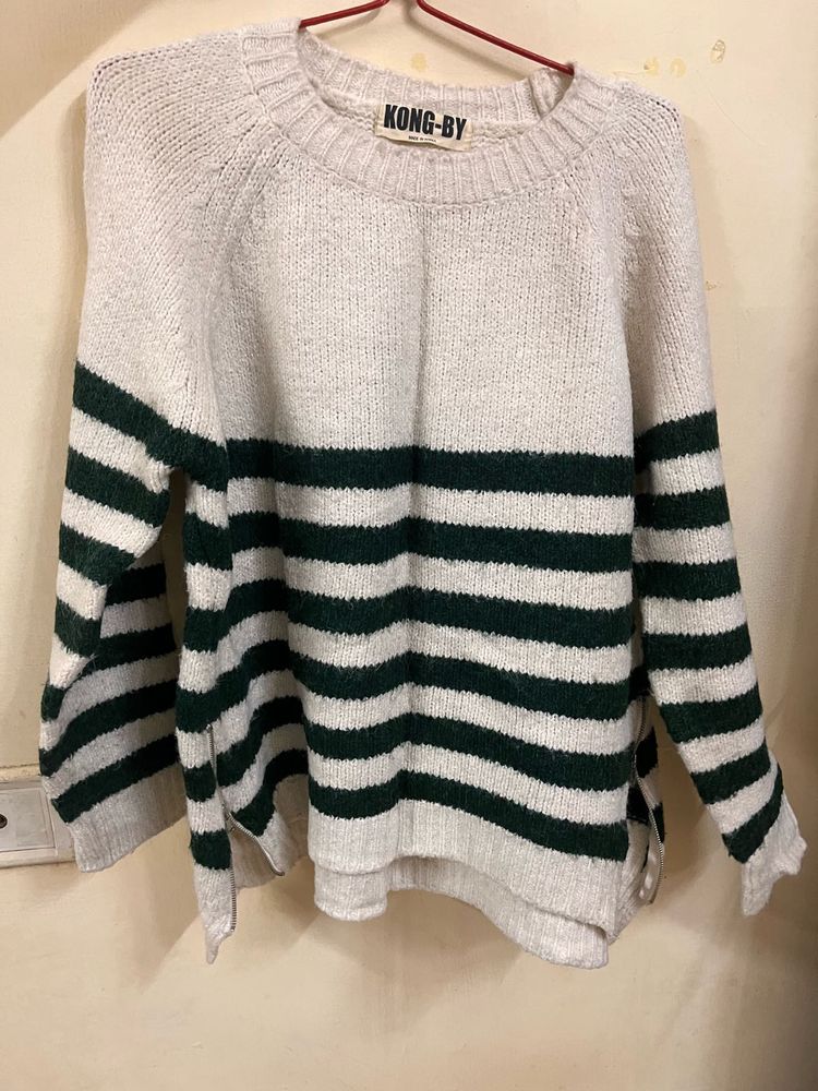 Striped Knit Sweater