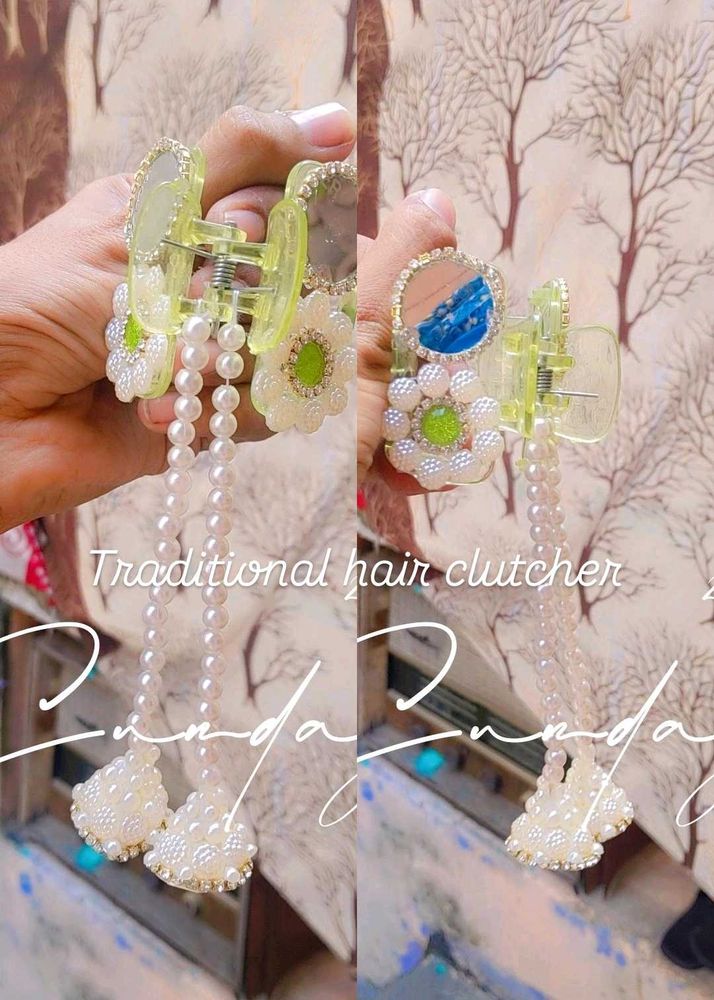 Hair Clip with Pearl Detail