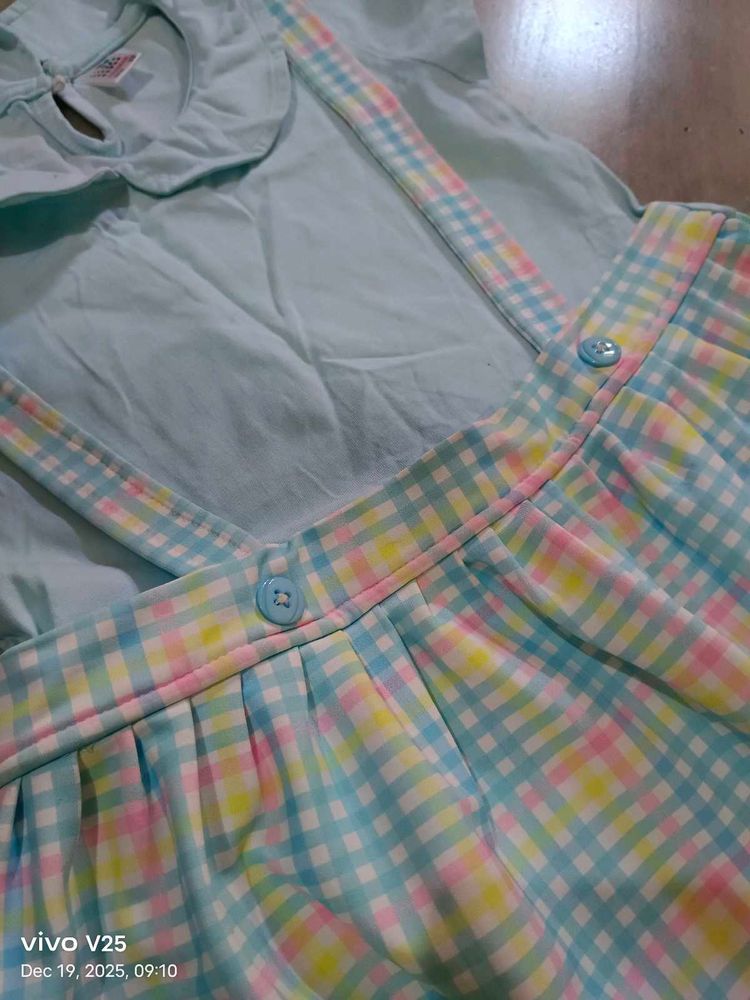 Cute Suspender Skirt Set