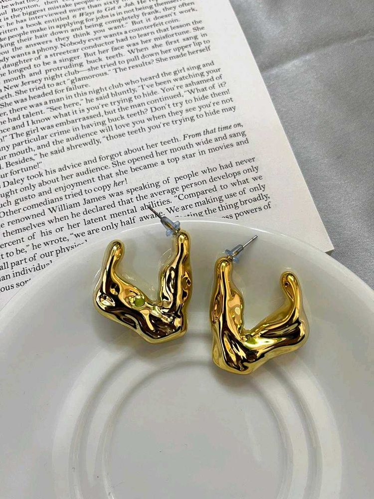 Trendy Golden Earrings