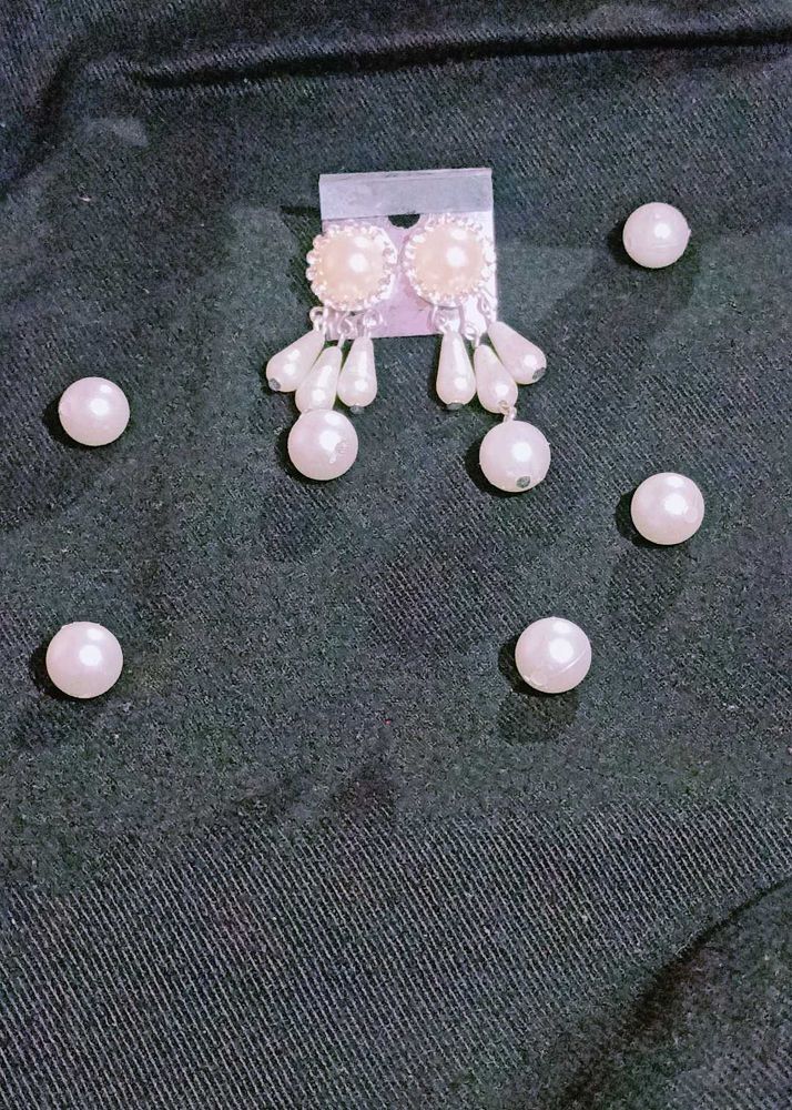 Hand Made Pearl Earring