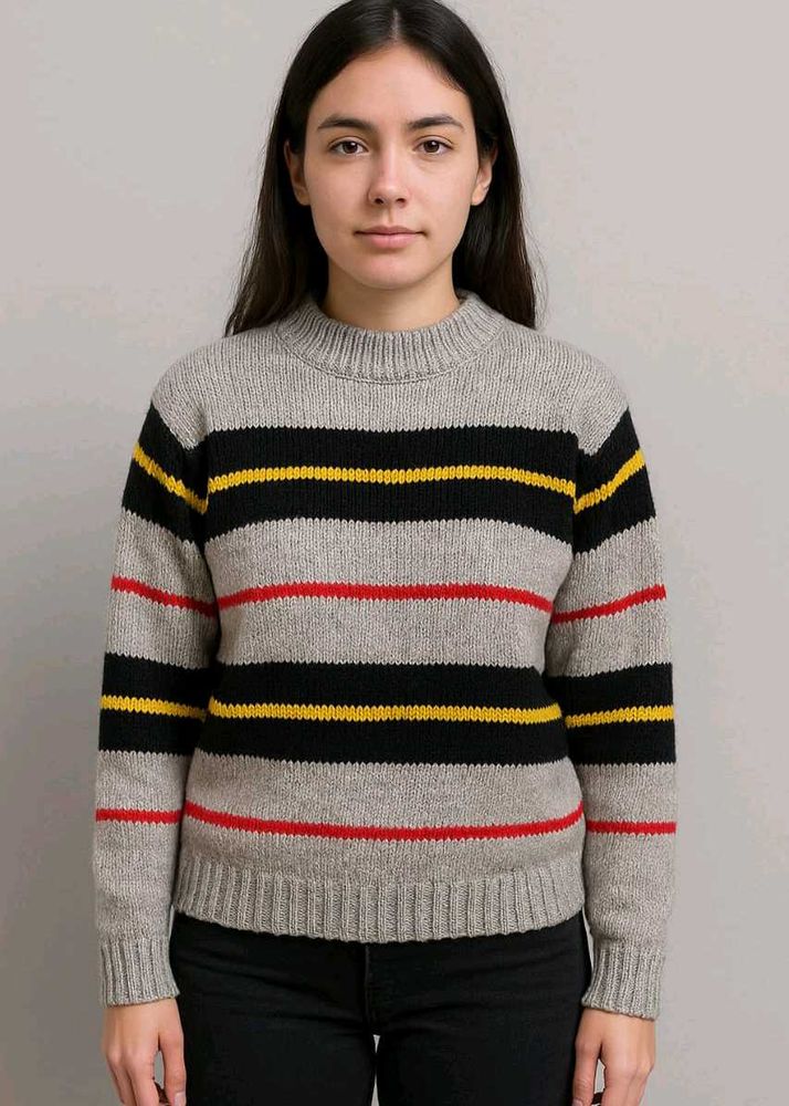 Striped Knit Sweater