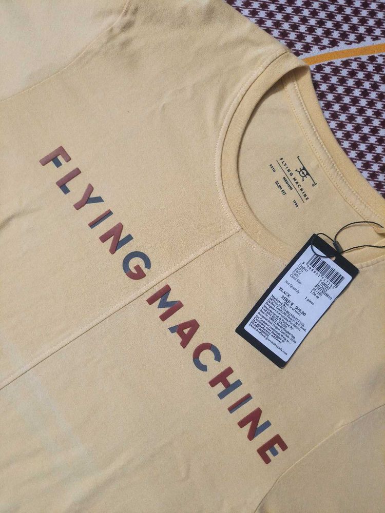 Flying Machine Backprint Tshirt Size-M