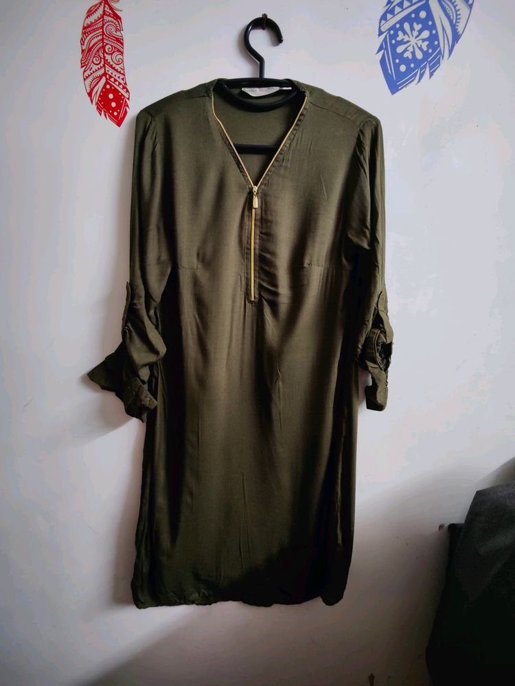 Olive Green StalkBuyLove Short Dress
