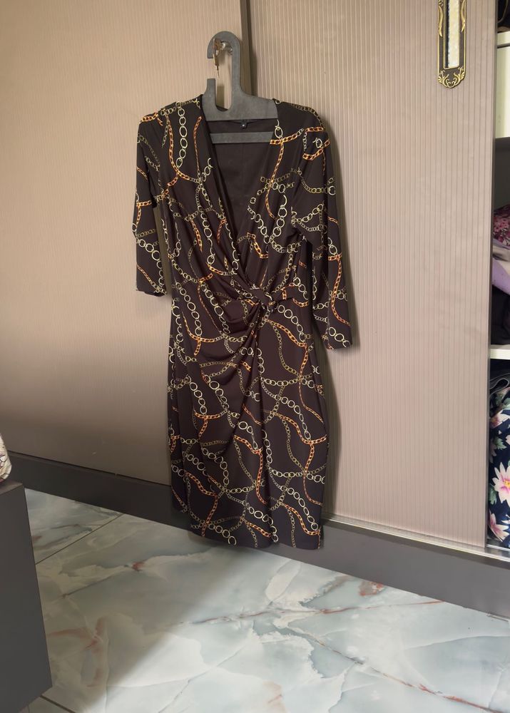 Chic Chain Print Dress