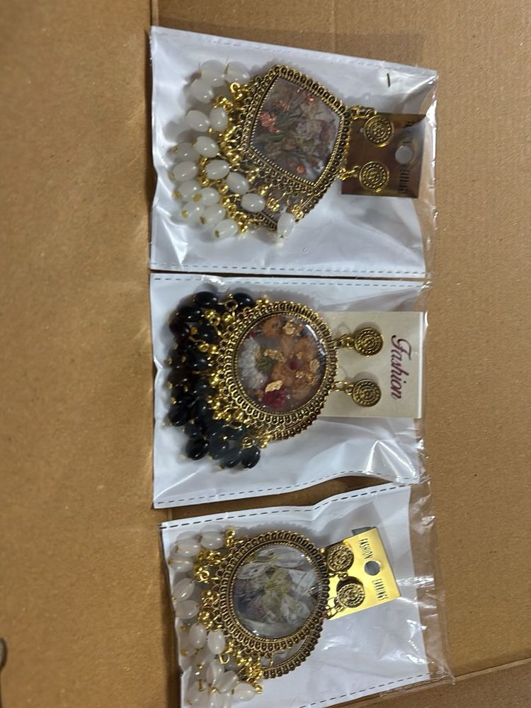 Ethnic Drop Earrings - only 1 pair