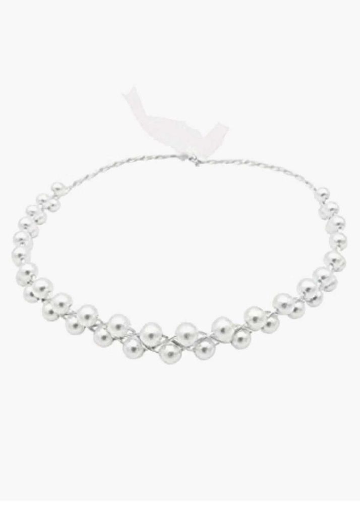Delicate Double Pearl Bridal Headband
