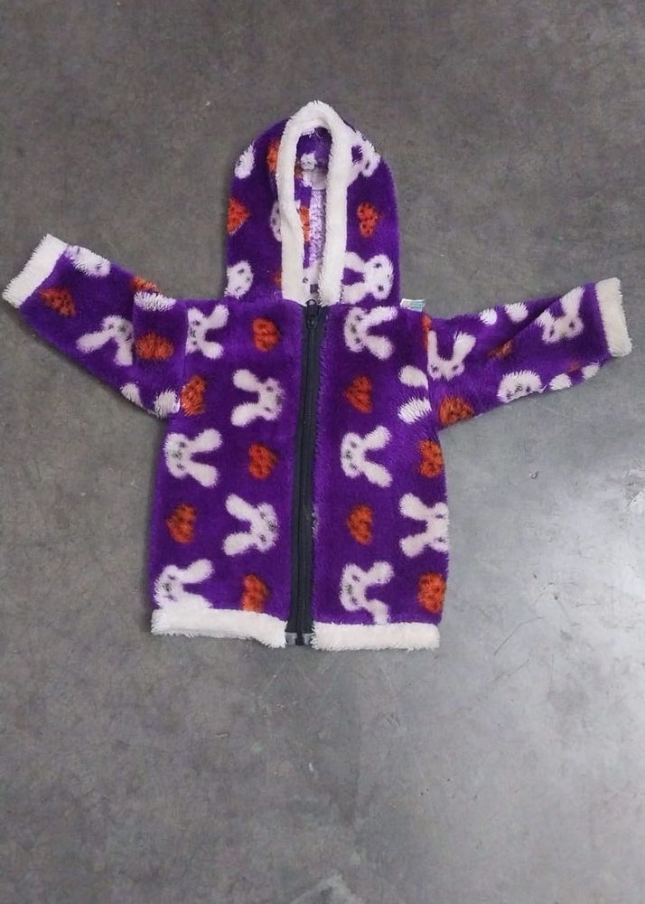 Cute Purple Bunny Kids' Hoodie