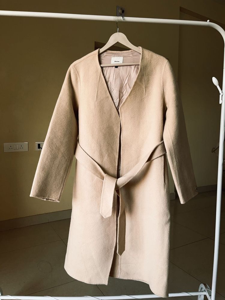 Elegant Beige handmade Trench Coat