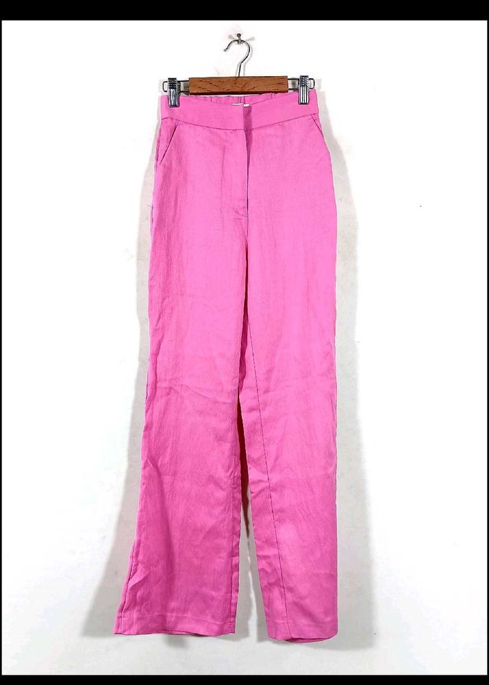 H &amp;M Pink Straight Leg Pants