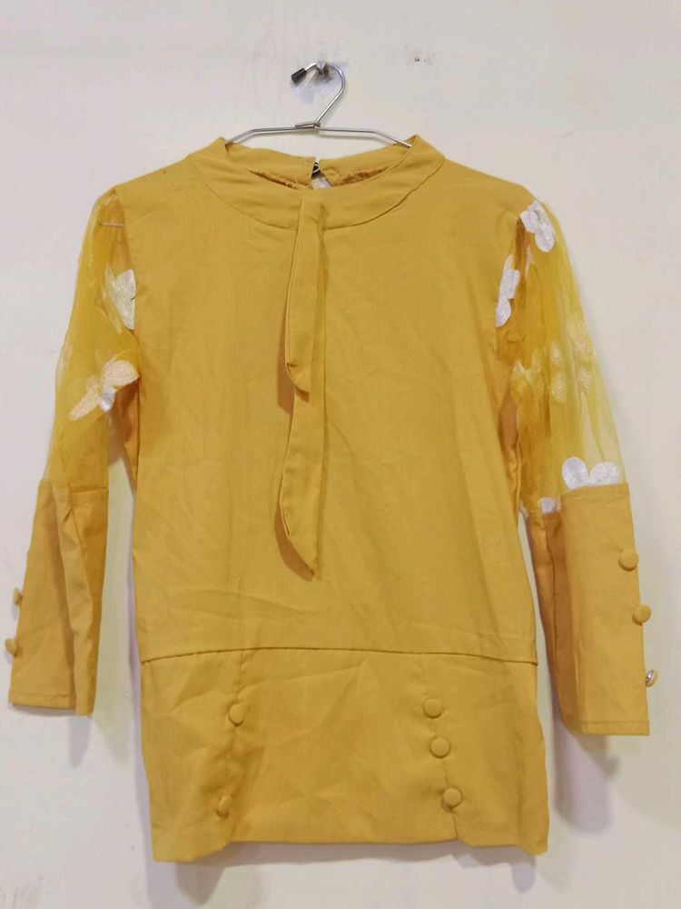 Flower Printed And Stretchable Top