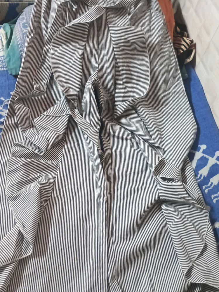 Striped Ruffle pant