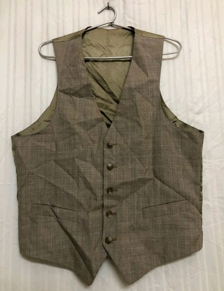 Khaki Formal Waistcoat