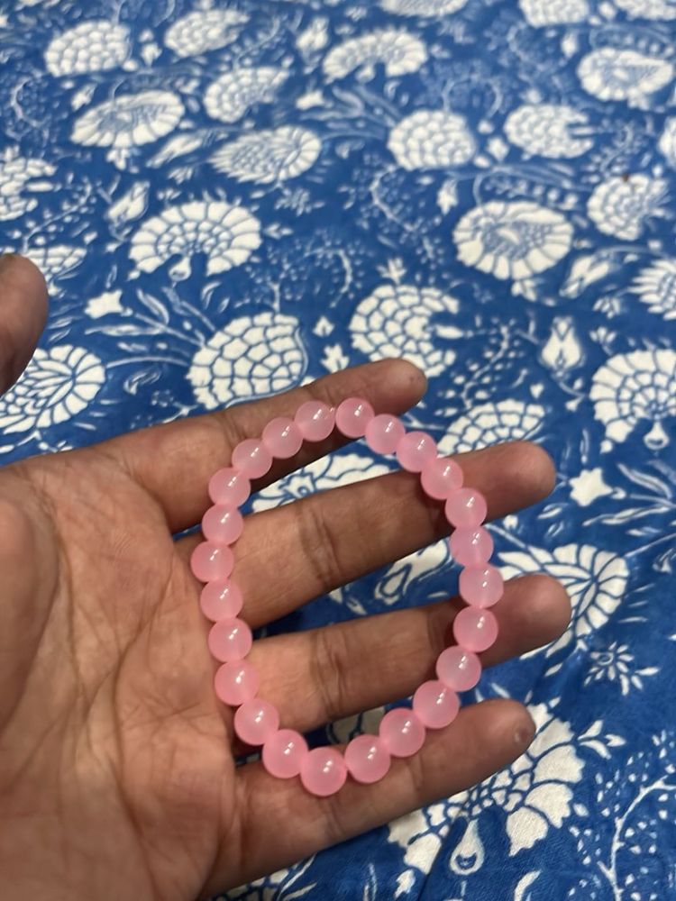 Pink Beaded Bracelet
