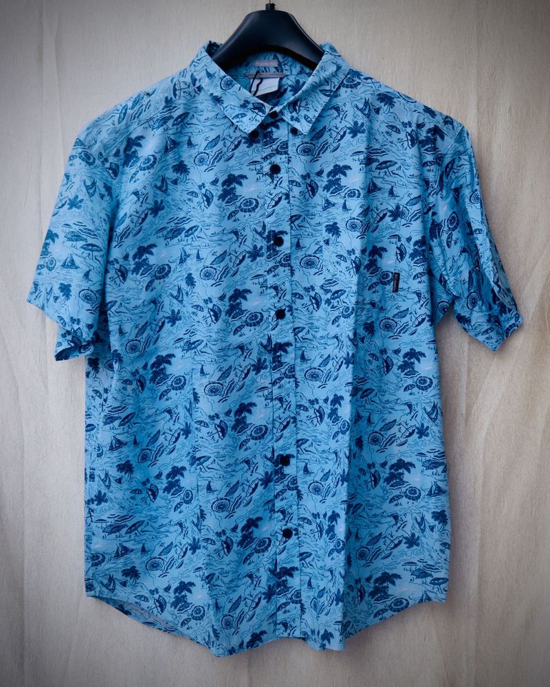 Blue Patterned Shirt