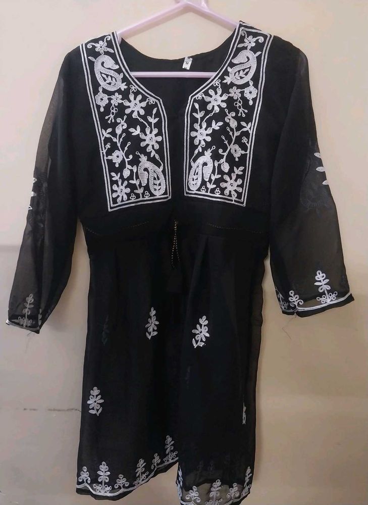 Semi Sheer Kurti