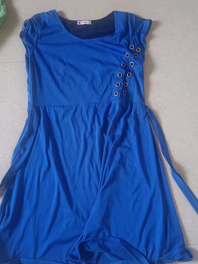 Blue Casual Dress