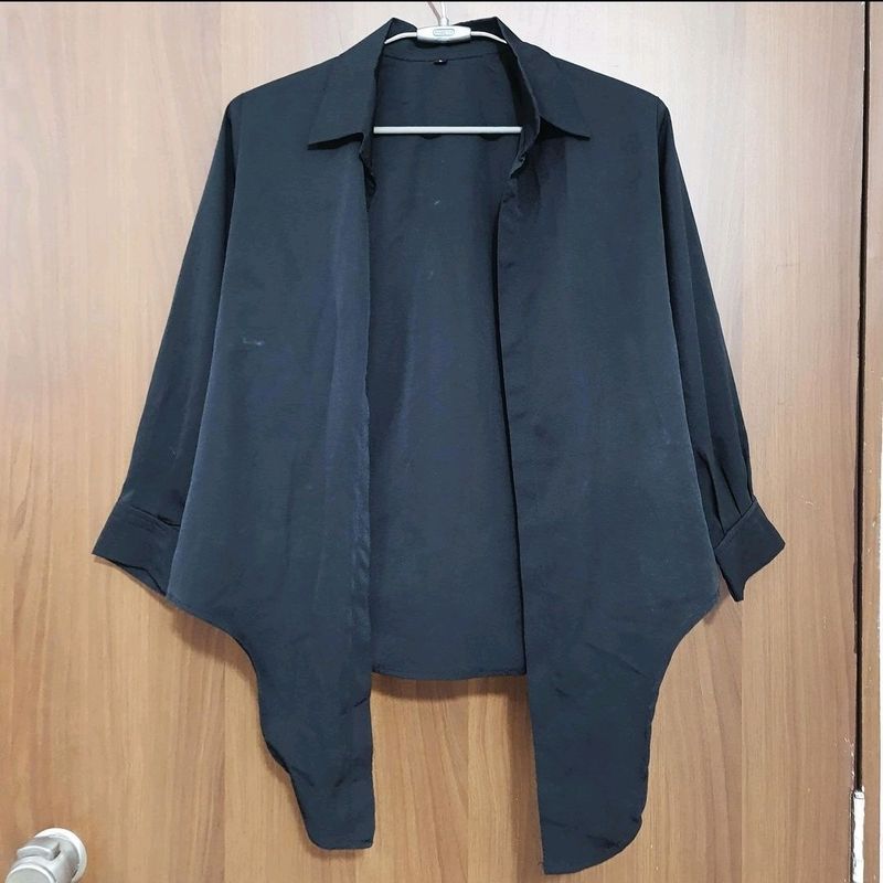 Open Front Black Shrug